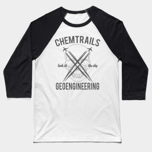 Chemtrails Geoengineering Baseball T-Shirt